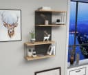 Skye Decor Wandregal Anthrazit und Eiche Bild 4