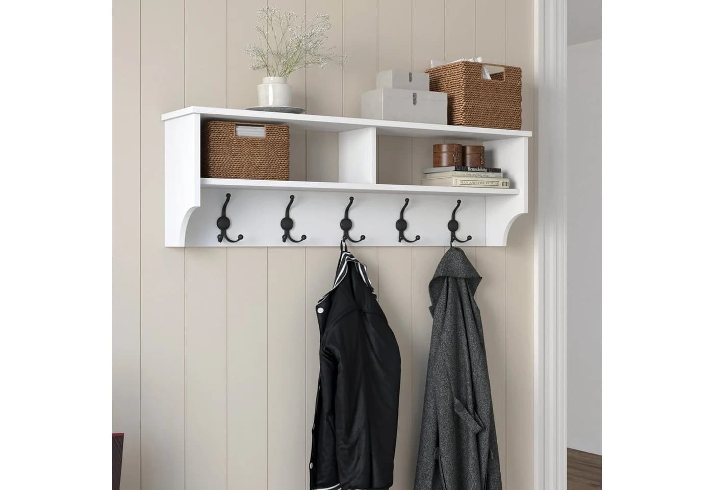 Skye Decor Garderobenständer Weiß Melaminbeschichtet Modern - Bild 5