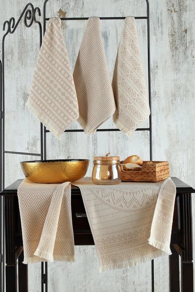 L'Essentiel Maison Handtuch Set Maya, Baumwolle, 5-teilig, 38x65 cm