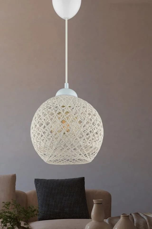 Opviq Kronleuchter PLASTIC BODY 54 cm Y1106 Weiß