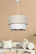Opviq Kronleuchter 65 cm Creme/Weiß Metall Bild 1