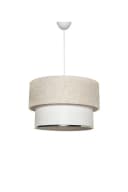 Opviq Kronleuchter 65 cm Creme/Weiß Metall Bild 2