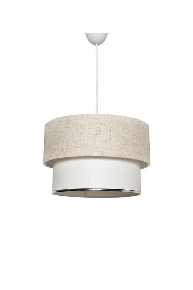 Opviq Kronleuchter 65 cm Creme/Weiß Metall - Bild 2