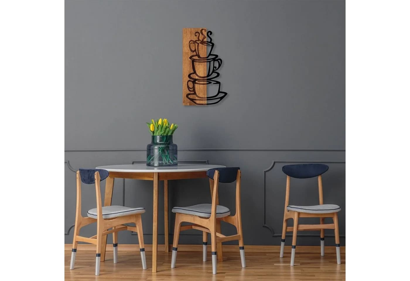 Wallity Wanddekoobjekt 50% Holz Metall 34x58cm