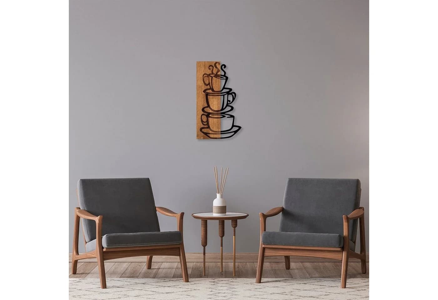 Wallity Wanddekoobjekt 50% Holz Metall 34x58cm - Bild 4
