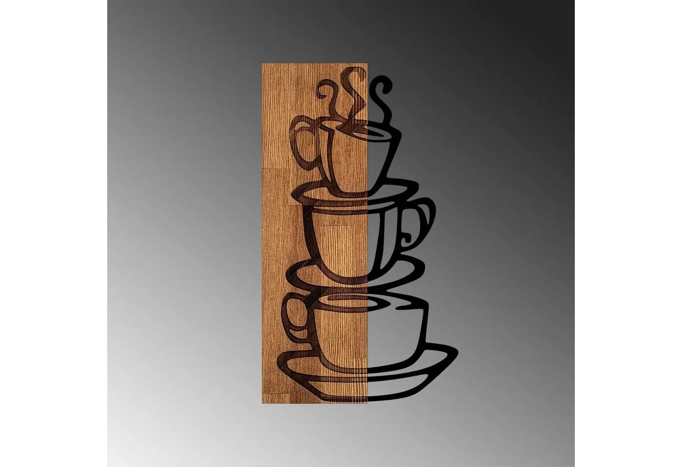 Wallity Wanddekoobjekt 50% Holz Metall 34x58cm - Bild 5