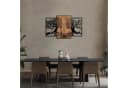 Wallity Wanddekoobjekt 50% Massivholz 50% Metall Schwarz Walnuss Bild 3