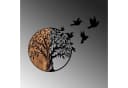 Wallity Wanddekoobjekt 50% Holz 50% Metall Schwarz Walnuss Bild 5
