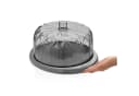 Vip Ahmet Kuchenhaube mit Fuß und Deckel 29 cm Grau Kunststoff Bild 1