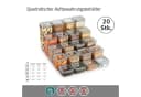 Vip Ahmet Vorratsdosen Set 20-tlg. mit Vakuumdeckel Kunststoff Transparent Bild 1