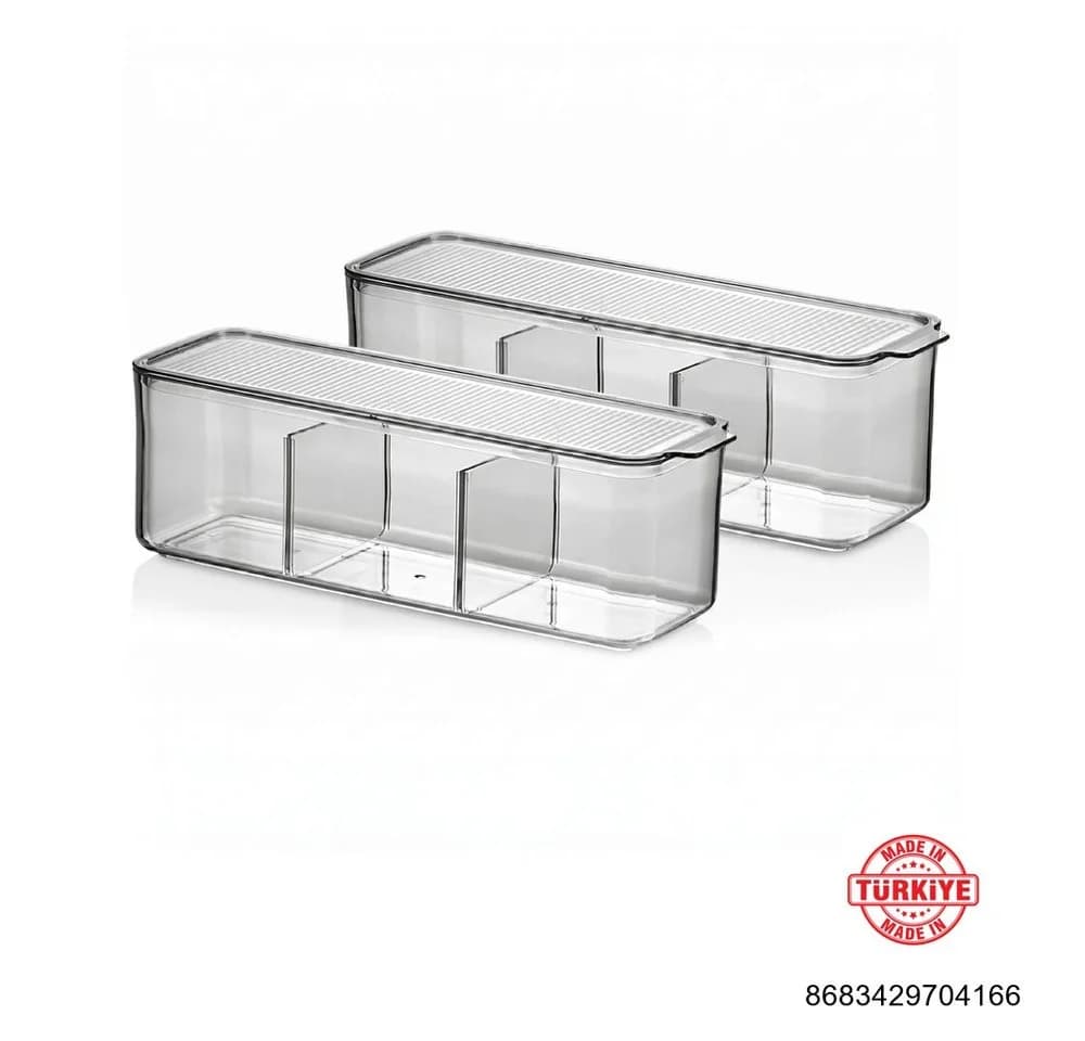 Vip Ahmet Küchenorganizer-Set 2x2,5L Grau BPA-frei - Bild 4