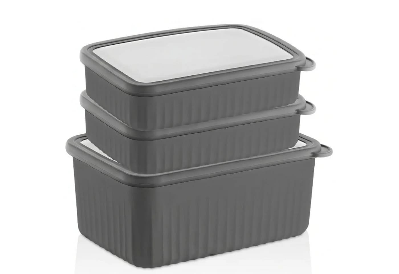 Vip Ahmet Vorratsdose 3er Set Grau Luftdicht BPA-frei - Bild 2