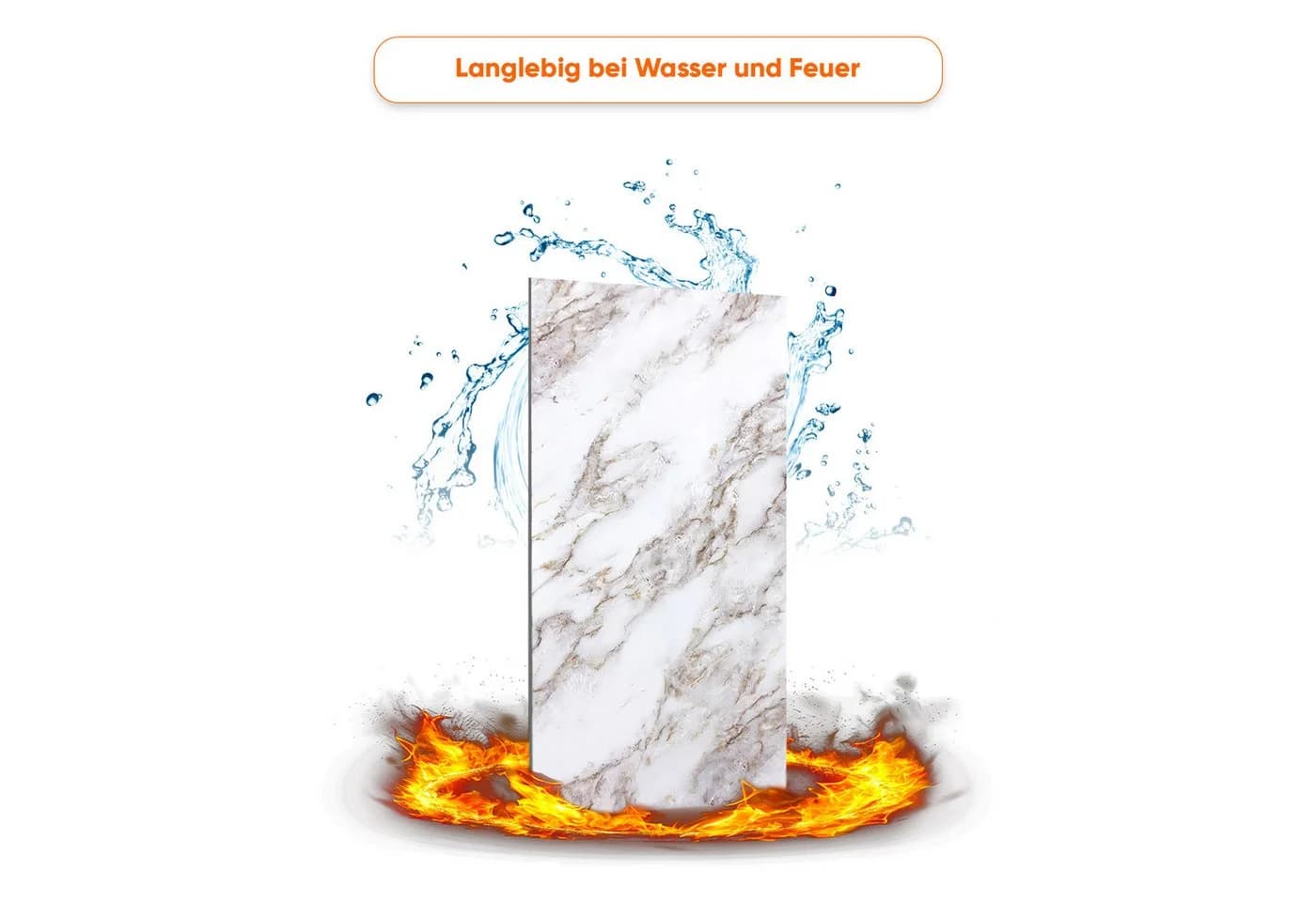 IZODEKOR 3D Wandpaneel Deckenhohe Marmor Optik - Bild 5