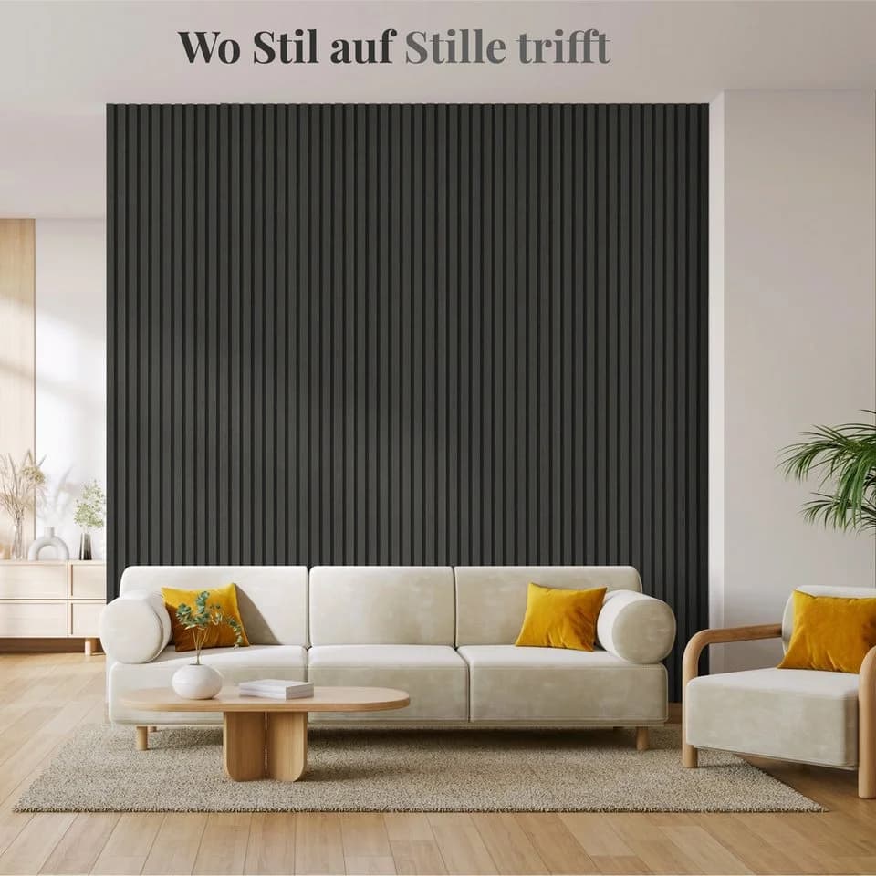 IZODEKOR 3D Wandpaneel Holz Schalldämmung Akustikpaneele Set Schallabsorbierend - Bild 3