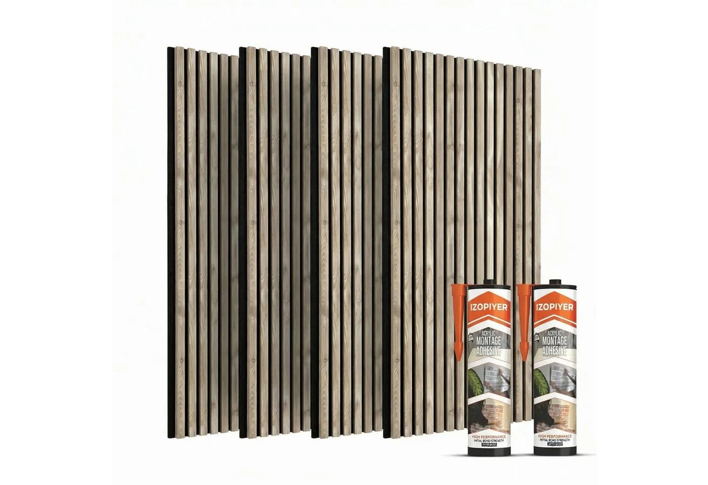 IZODEKOR 3D Akustik-Wandpaneel Holz Schalldämmung - Bild 2