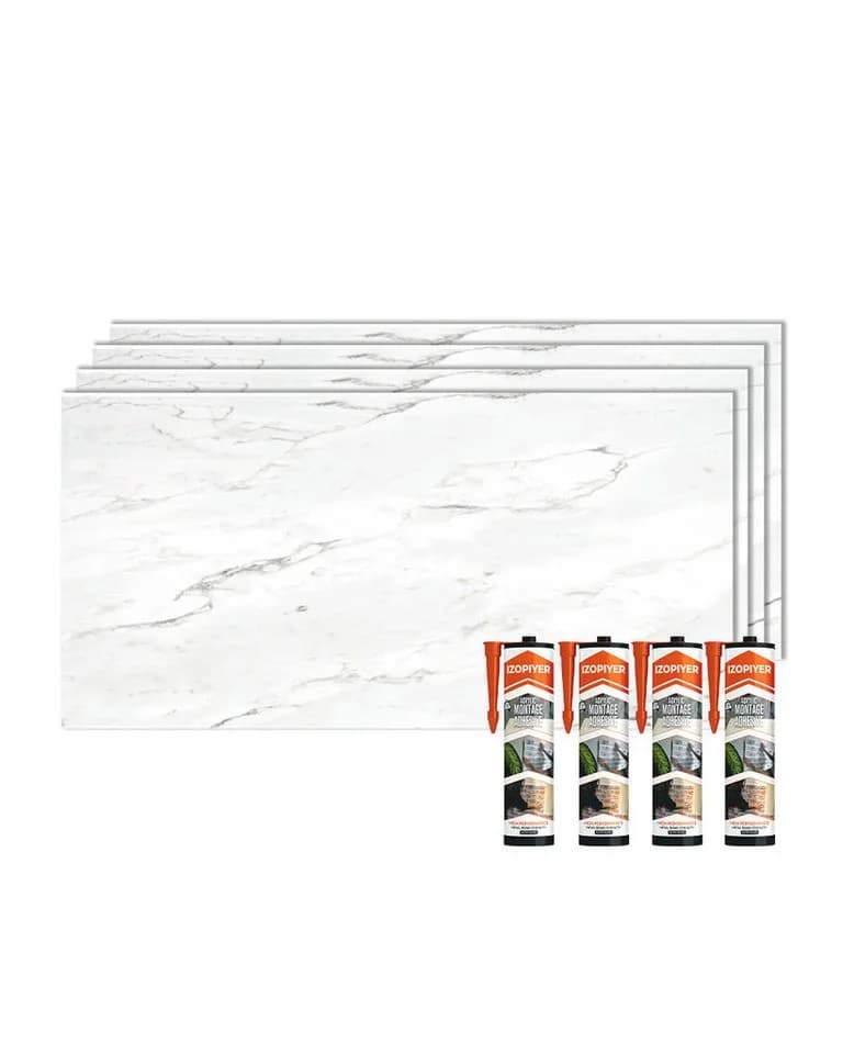 IZODEKOR SPC Wandpaneel Betonoptik Dunkelgrau 60x120cm - Bild 2
