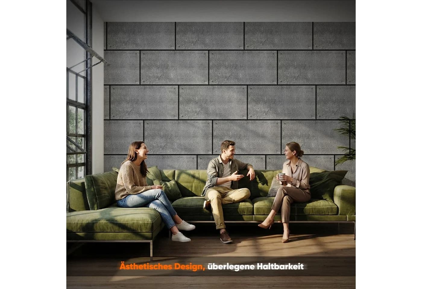 IZODEKOR 3D Wandpaneel Marmor- & Betonoptik Grau - Bild 3