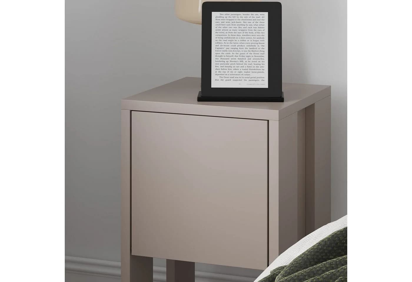 Decortie Nachttisch Ema Modern Braun Klapptür - Bild 4