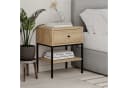 Decortie Nachttisch LISA Modern Eiche Natur mit Schublade Bild 1