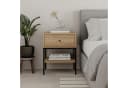 Decortie Nachttisch LISA Modern Eiche Natur mit Schublade Bild 2