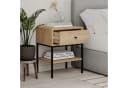Decortie Nachttisch LISA Modern Eiche Natur mit Schublade Bild 3