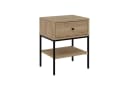 Decortie Nachttisch LISA Modern Eiche Natur mit Schublade Bild 5