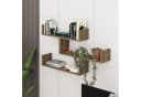 Decortie Bücherregal Tibet Modern Wandregal Eiche Dunkel Effekt Bild 1