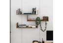 Decortie Bücherregal Tibet Modern Wandregal Eiche Dunkel Effekt Bild 2