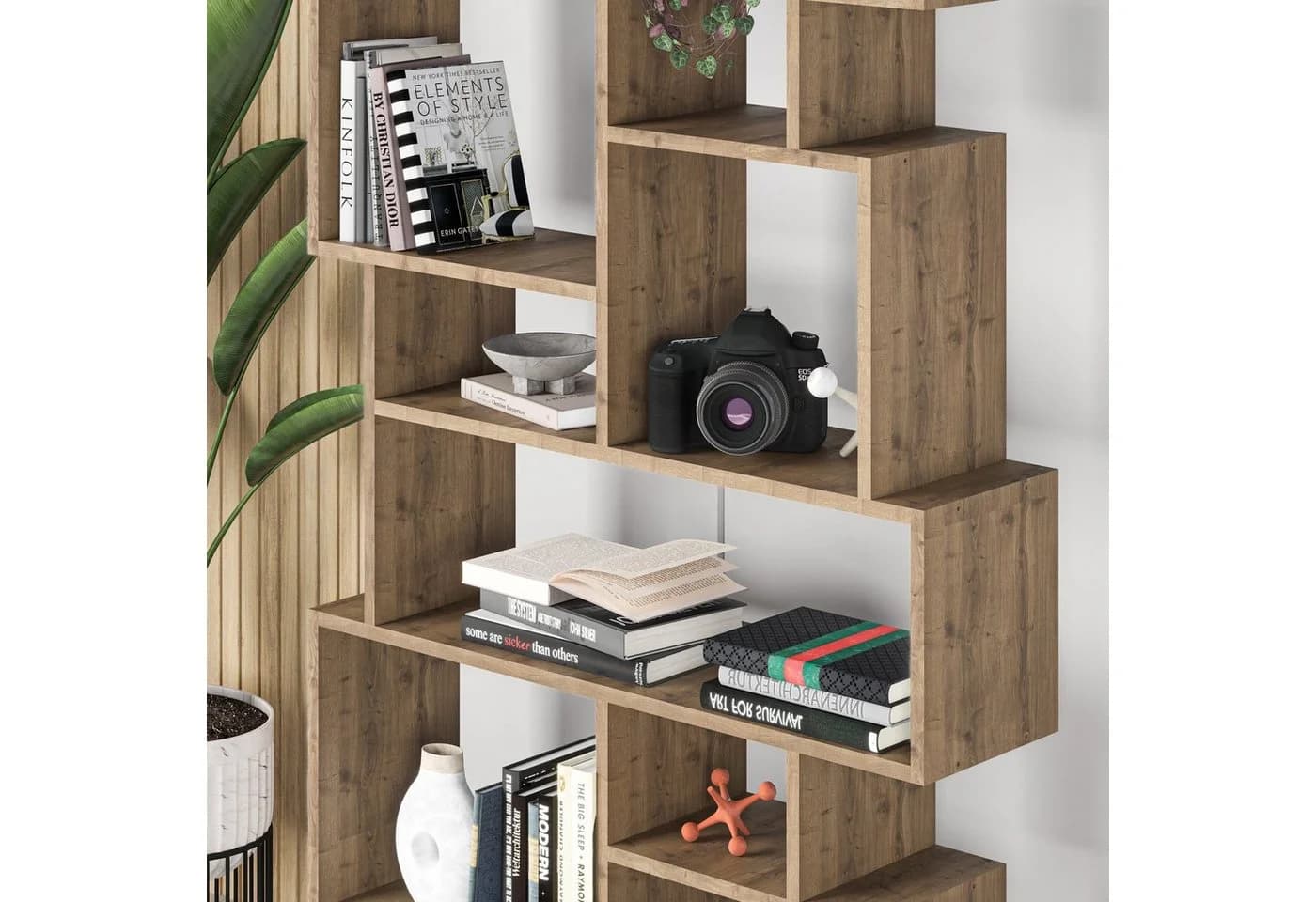 Decortie Bücherregal Karmato Modernes Design Beige - Bild 3