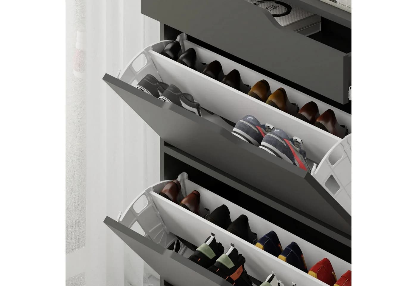 Decortie Schuhschrank Asta Anthrazit - Bild 5