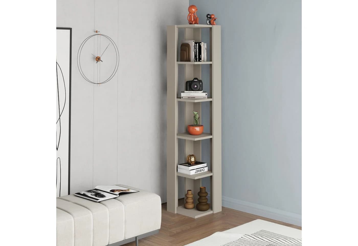 Decortie Eckregal Nati Eck-Bücherregal