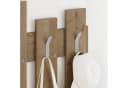 Decortie Wandgarderobe Wave Natürliche Eiche 8 Haken Bild 4