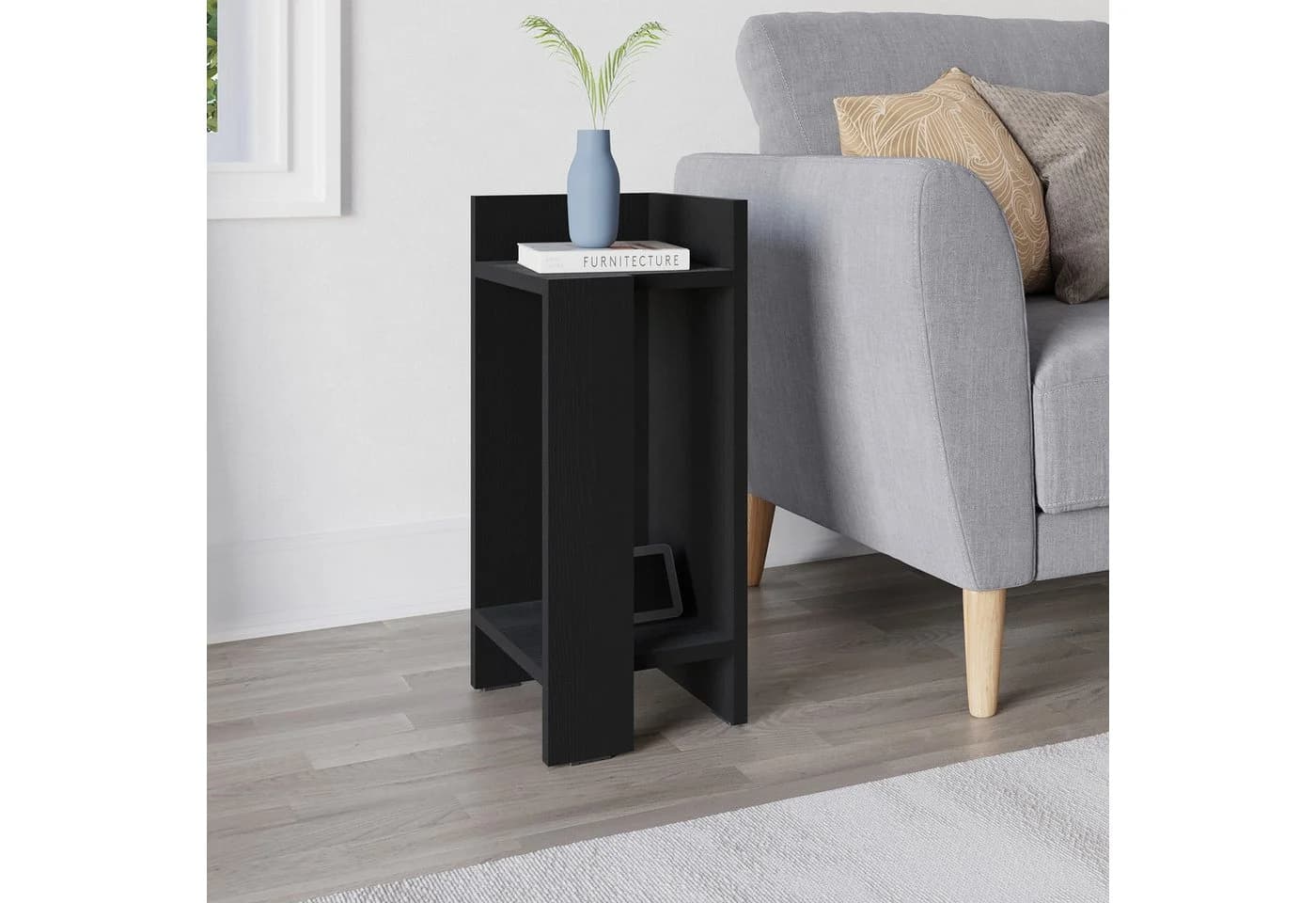 Decortie Nachttisch Elos Modern Schwarzesholz - Bild 3