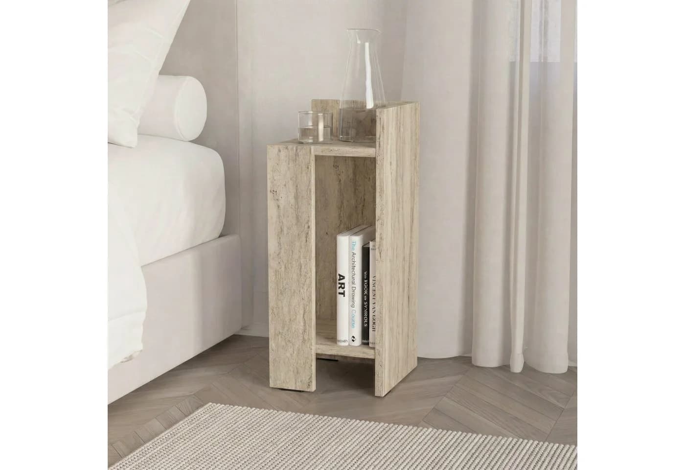 Decortie Nachttisch Elos Modern Beige - Bild 4
