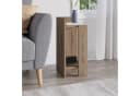 Decortie Nachttisch Elos Modern Braun Versenkbare Tür Bild 2