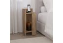 Decortie Nachttisch Elos Modern Braun Versenkbare Tür Bild 3