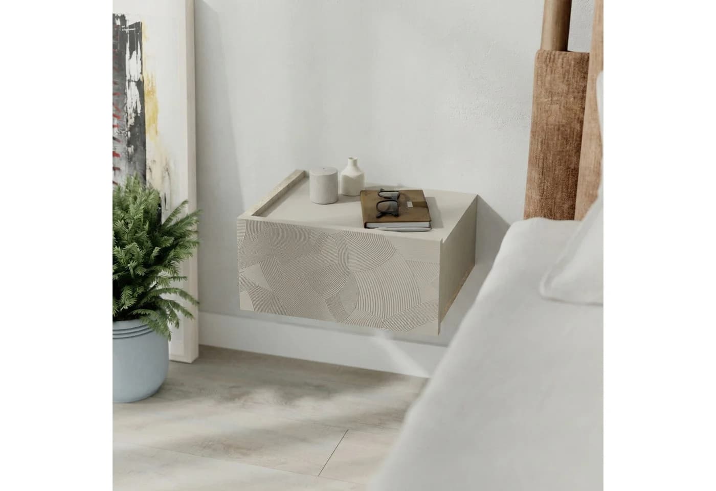 Decortie Nachttisch 38.5cm schwebend, ohne Griff
