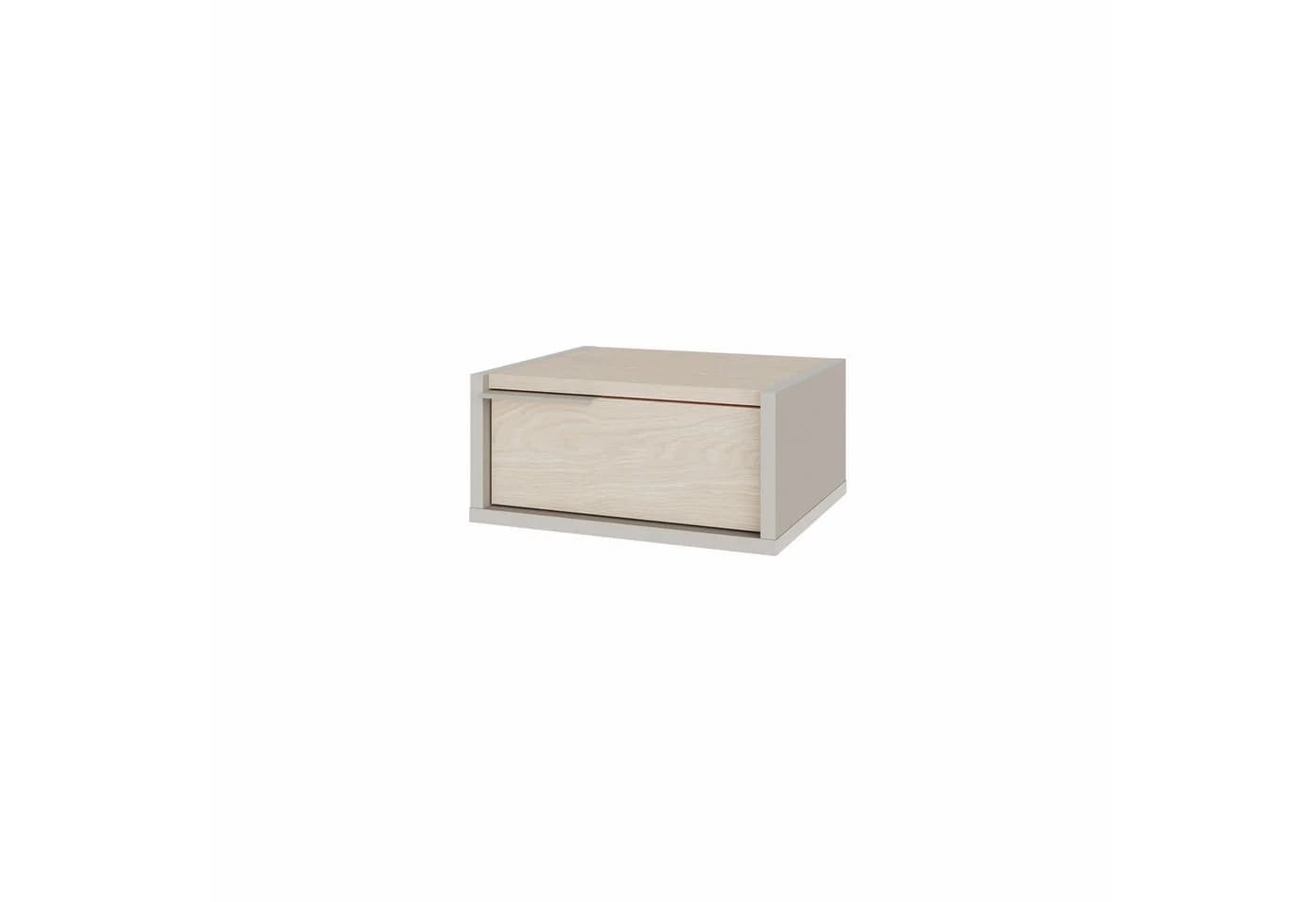 Decortie Nachttisch Eco schwebend mit Schublade braun