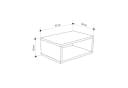 Decortie Nachttisch schwebend mit LED Bild 5