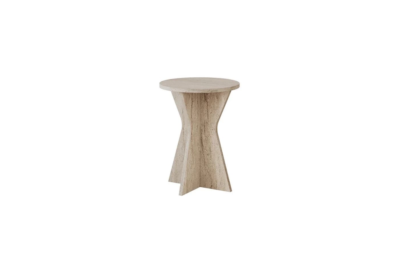 Decortie Beistelltisch Lisa Beige Rund - Bild 4