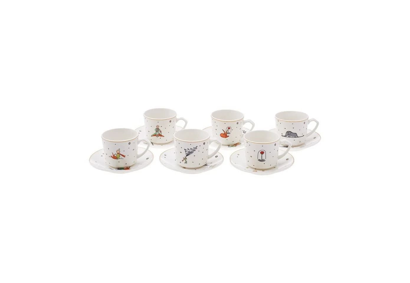 Karaca Kaffeeservice Little Prince 6-tlg. Espressotassen-Set 80 ml Porzellan - Bild 2