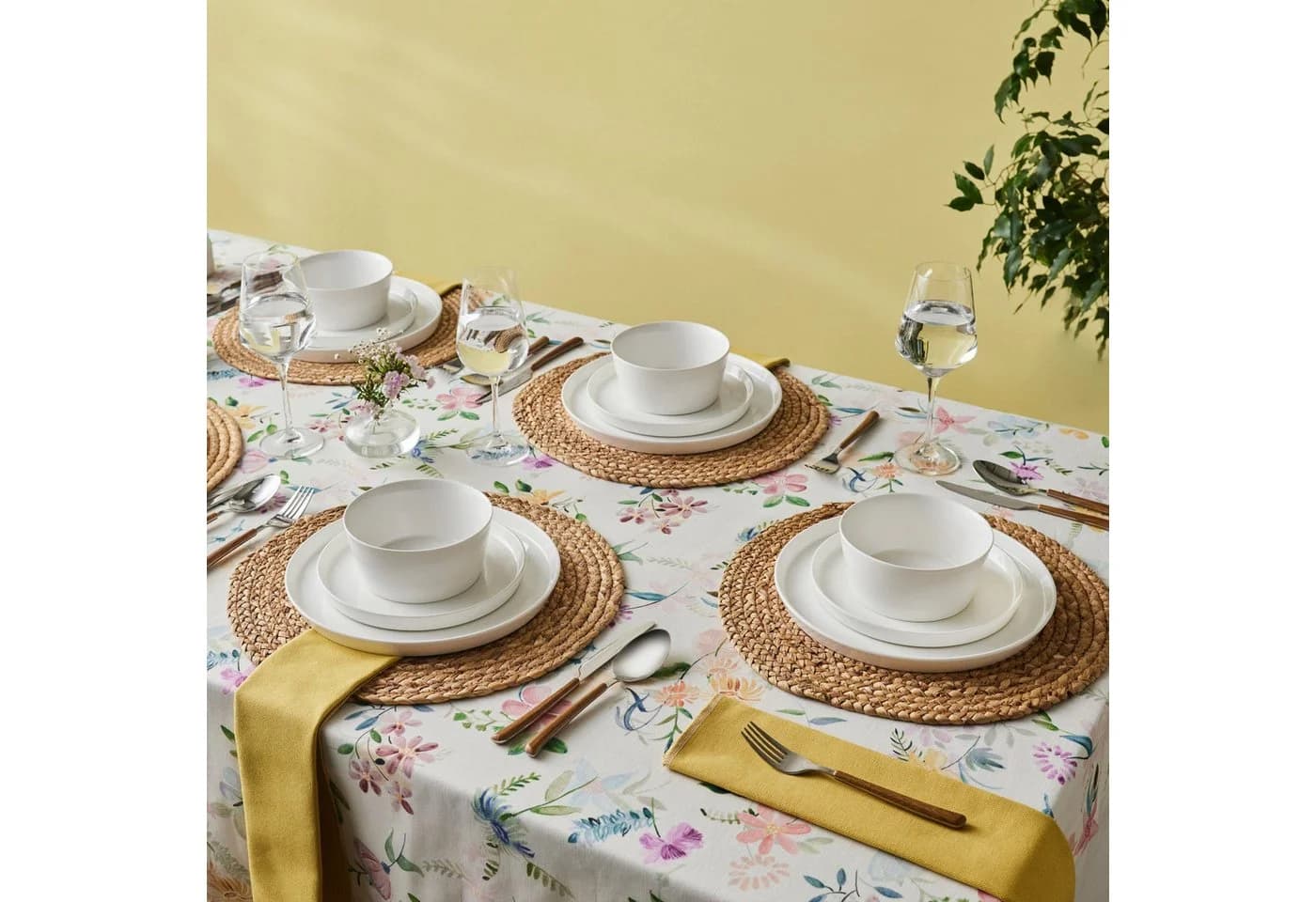 Karaca Salvare Geschirr-Set 18-tlg. Weiß Bone Porcelain