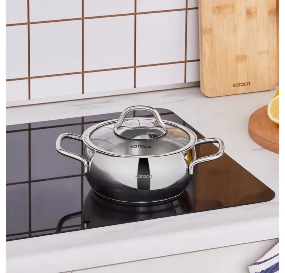 Karaca Emirgan Kochtopf 16 cm Edelstahl Induktion
