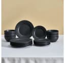 Karaca Geschirr-Set Solem Embossed 18-tlg. Schwarz Steinzeug Bild 2