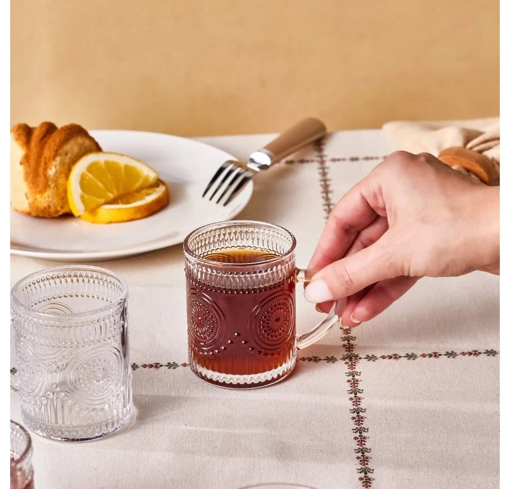 Karaca Margo 6-teiliges Teeglas-Set Transparent