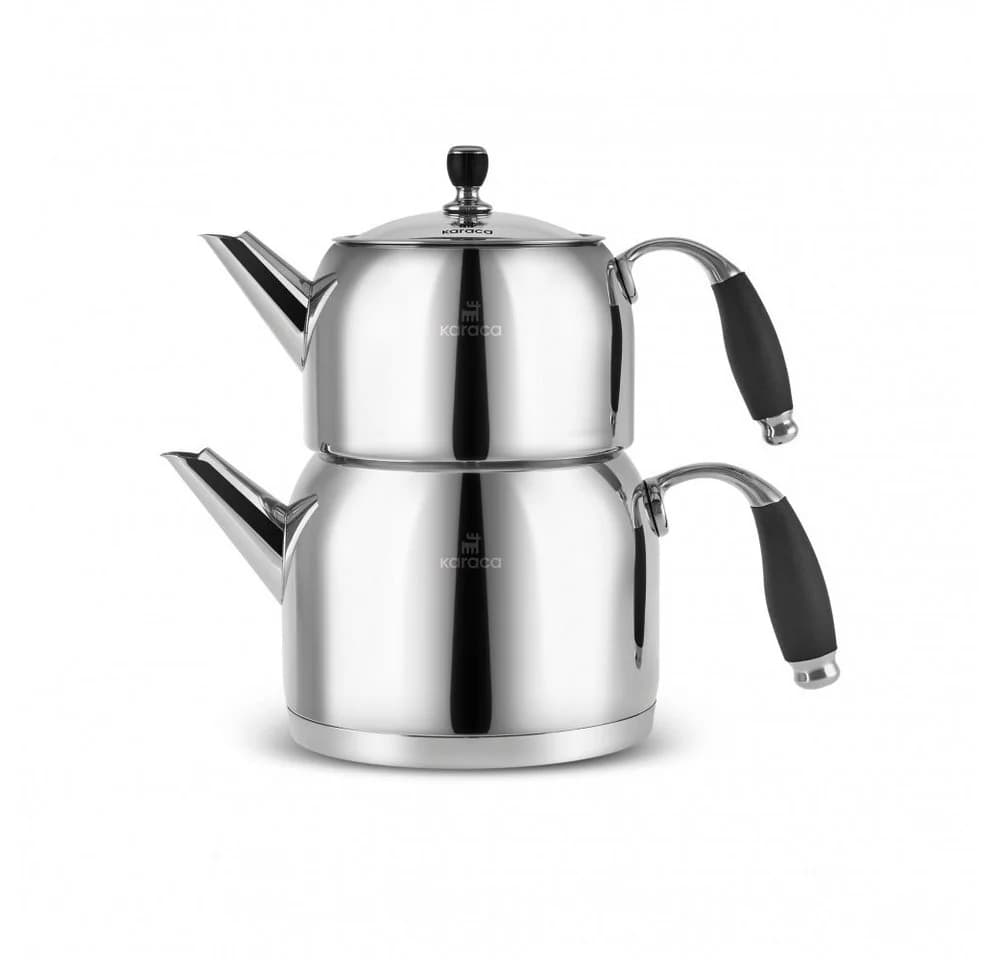 Karaca Stella Teekannen-Set 3L Edelstahl Induktionsgeeignet Silber - Bild 2