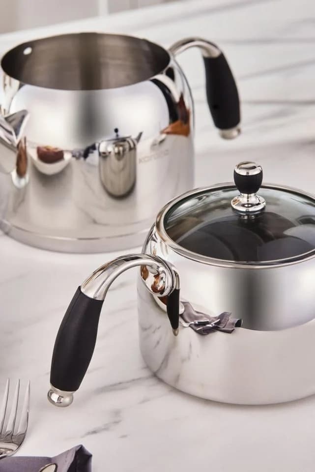 Karaca Stella Teekannen-Set 3L Edelstahl Induktionsgeeignet Silber - Bild 5