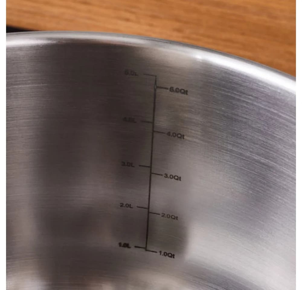 Karaca Elite Edelstahl-Kochtopf mit Deckel 24 cm Silber - Bild 4
