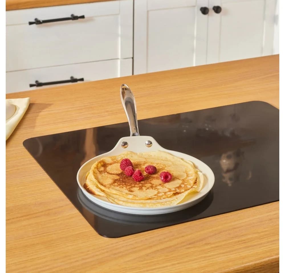 Karaca Swiss Crystal Pfannkuchenpfanne 25 cm Antihaft Keramik Creme