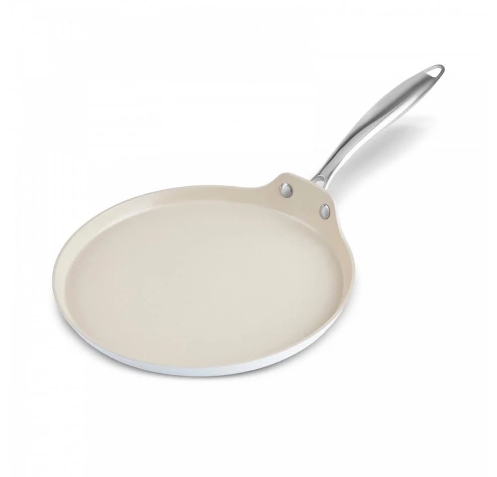 Karaca Swiss Crystal Pfannkuchenpfanne 25 cm Antihaft Keramik Creme - Bild 4
